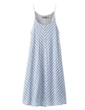PrAna Seacoast Dress in Sunbleached Blue Rope Straps Coastal Beach Mini sz M
